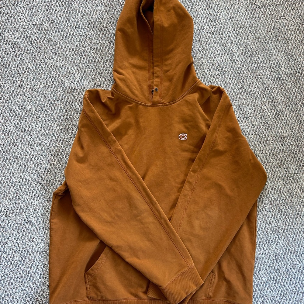 Brown/ Orange Coach Hoodie (NEVER WORN)